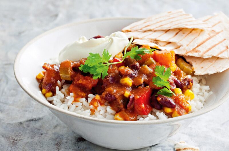 Vegan Chilli and Rice